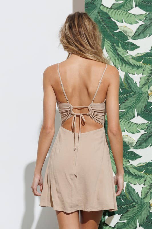 Twisted Front Mini Dress