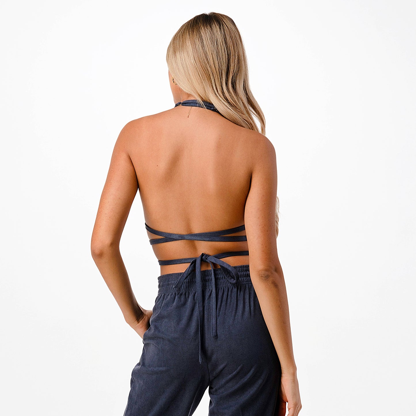 Bralette top with straps at the waist