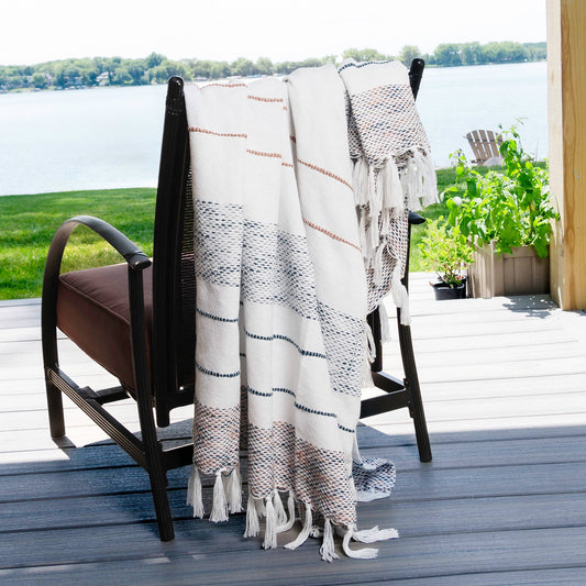 Tylanne 50x70" Indoor/Outdoor Woven Throw Blanket