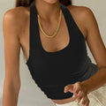 Solid Halter Tank Top