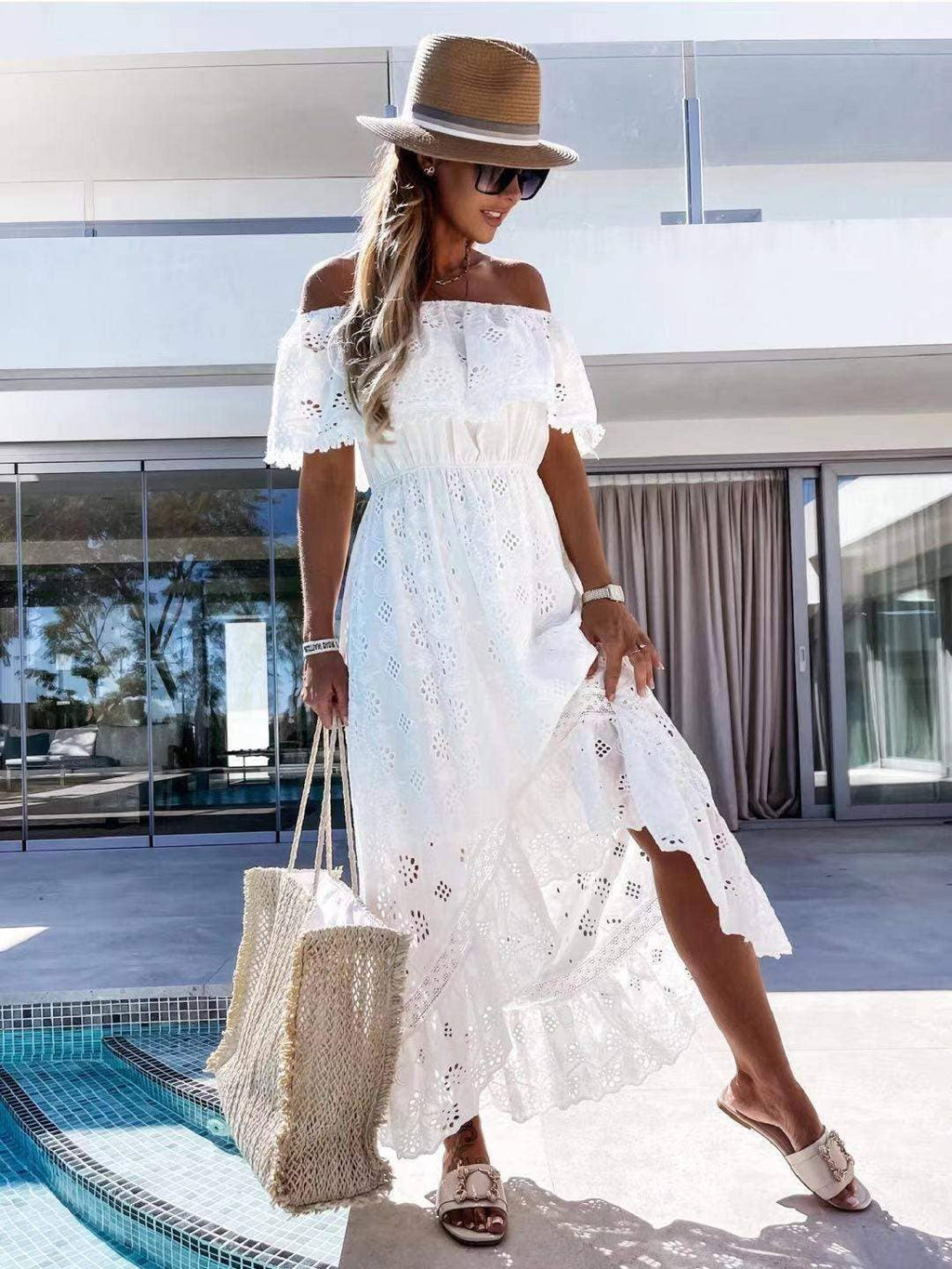 Off Shoulder Beach Dress