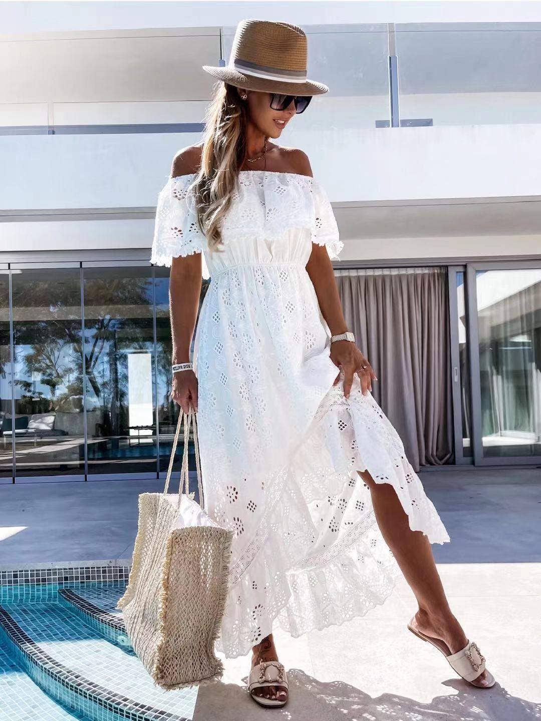 Off Shoulder Beach Dress