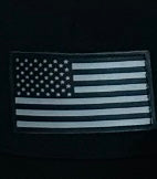 American Flag Leather Patch Trucker Hat - Youth