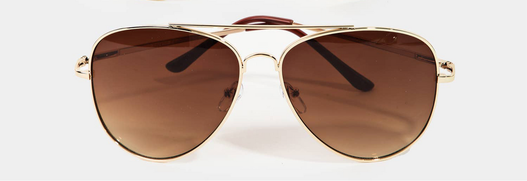 Double Bridge Aviator Sunglasses
