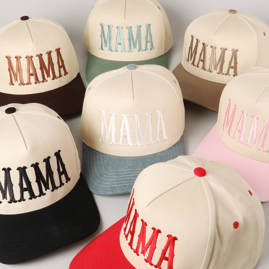 MAMA- Embroidery Baseball Hat