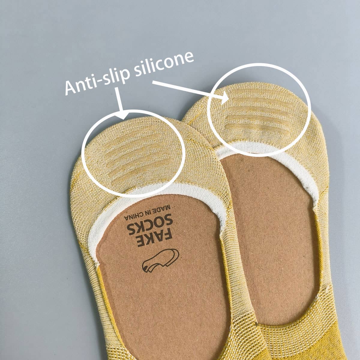 Mesh Solid No Show Socks