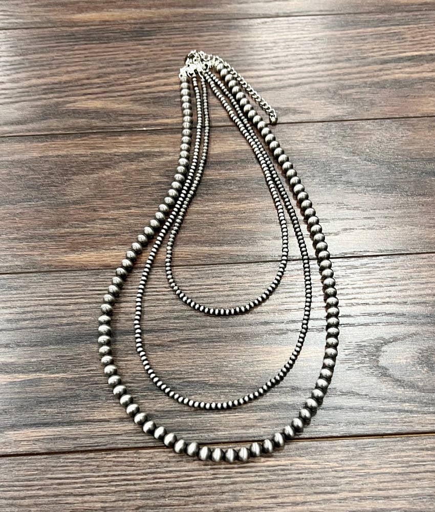 Handmade 30" Navajo Bead Necklace (PRE🤍ORDER)