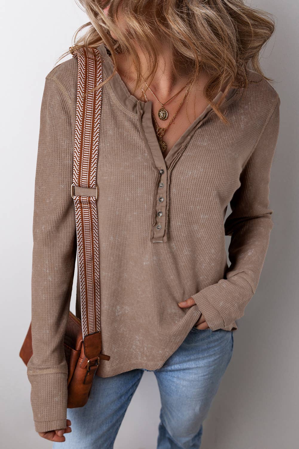Long Sleeve Coffee Top