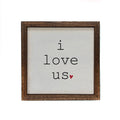 6x6 I Love Us With Heart Small Sign