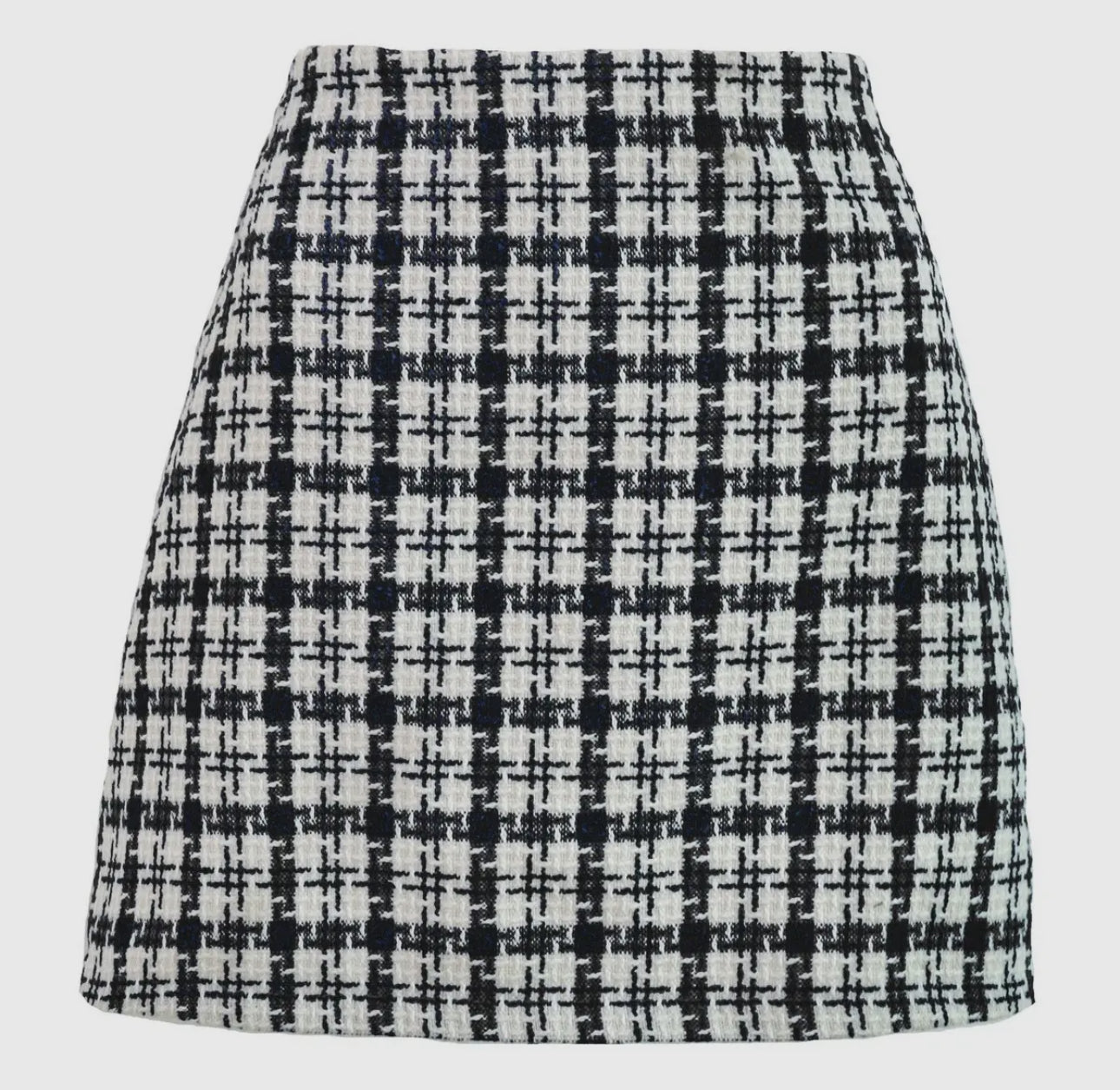 Woolen High-Waisted Skirt