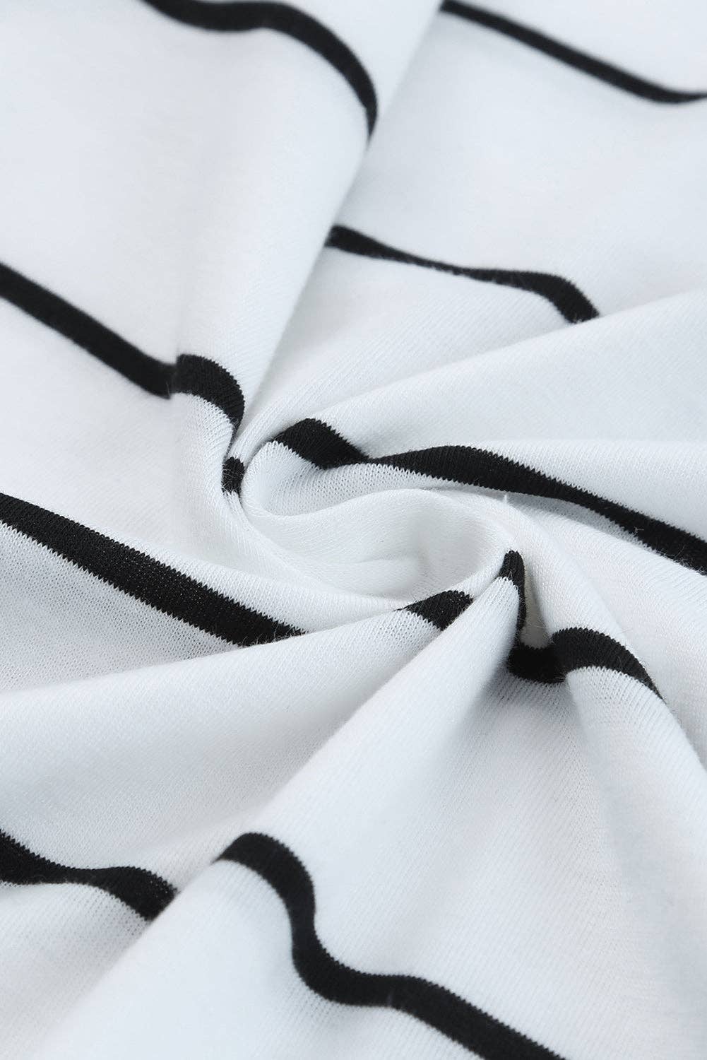 White Stripe Sleeveless Dress