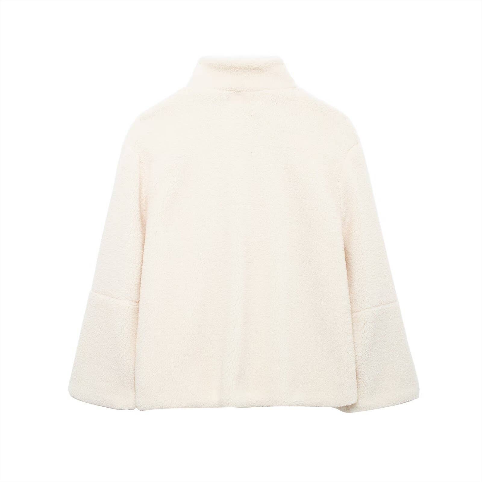 Sherpa fleece Turtleneck Jacket