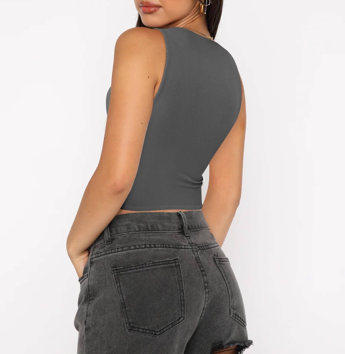 Sleeveless Slim Tank Top