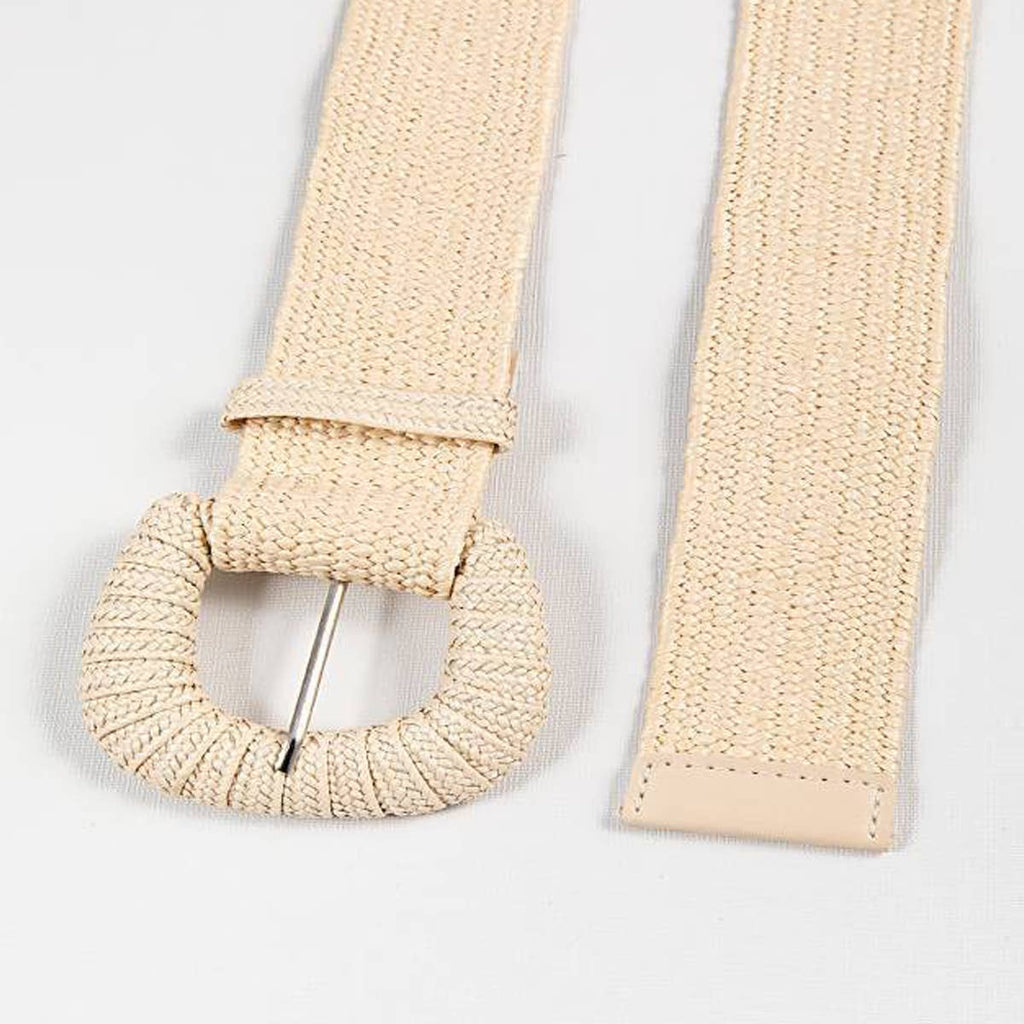 RETRO ELASTIC BELT WITH BRAIDED BUCKLE