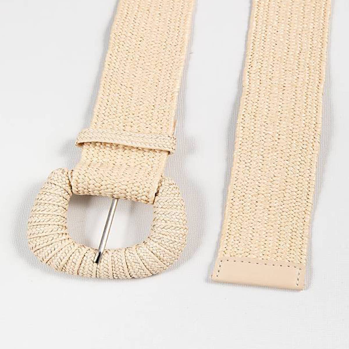 RETRO ELASTIC BELT WITH BRAIDED BUCKLE