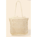 Straw Braided Beach Tote Bag