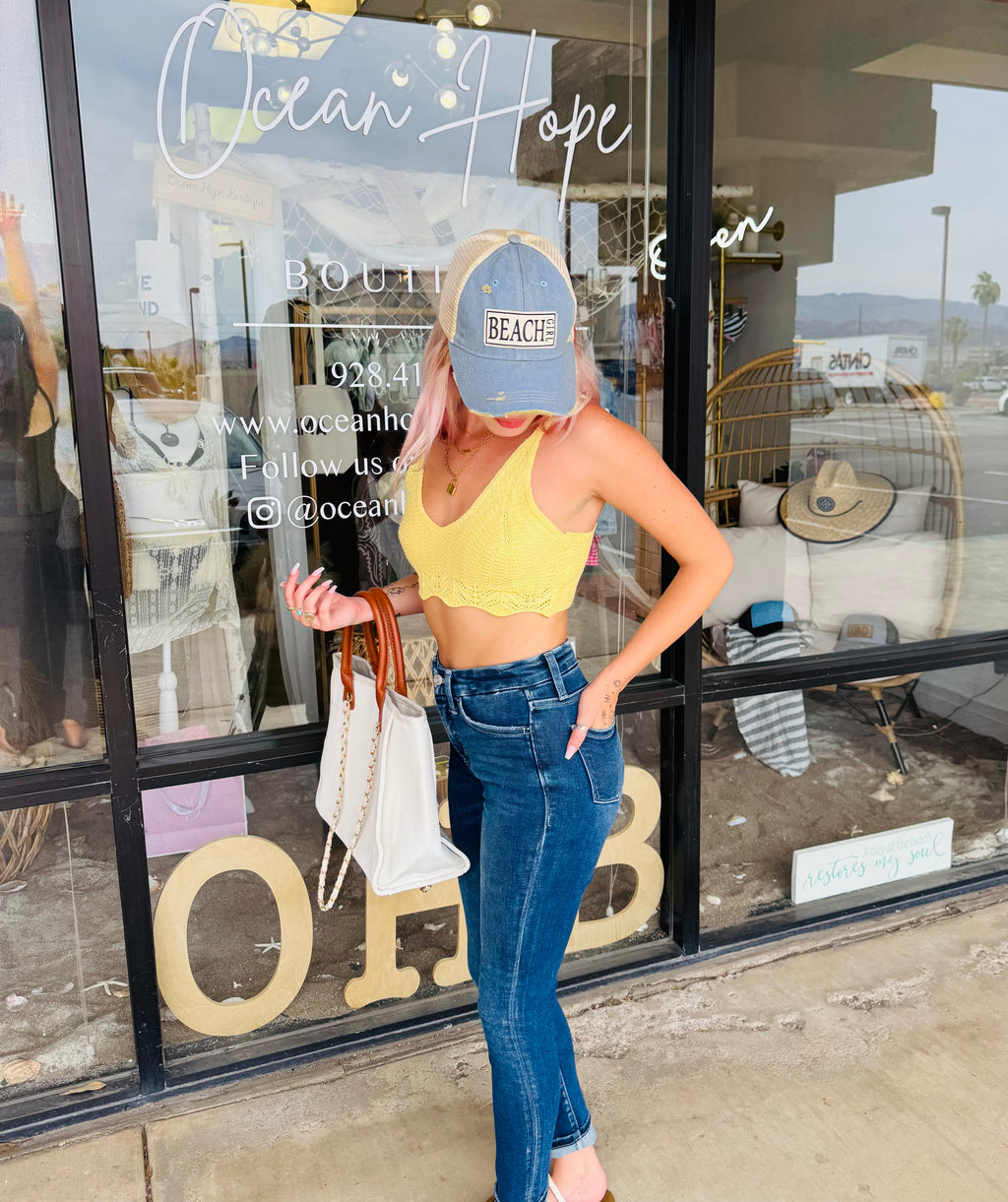 Crochet Knit Bralette