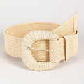 RETRO ELASTIC BELT WITH BRAIDED BUCKLE