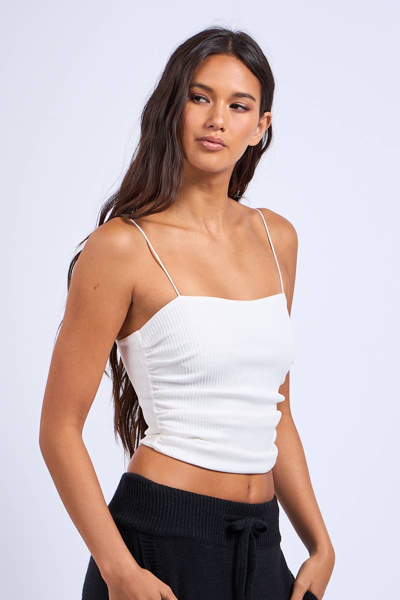 SOLID COLOR SPAGHETTI STRAP