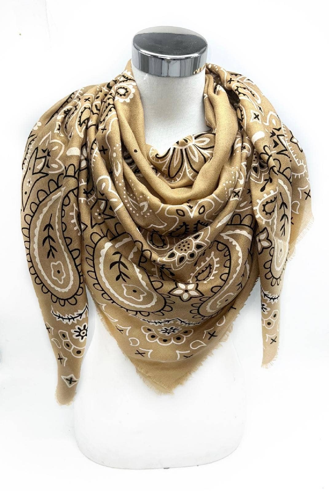 Bandana pattern scarf - Fine material