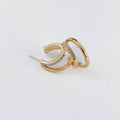 Stole The Show Crystal Double Hoop Earring