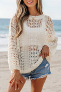 Hollow Out Cover Up Top