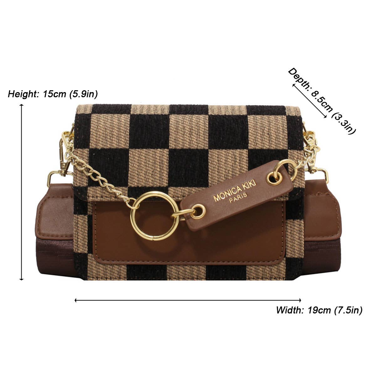 Checkered Crossbody Bag