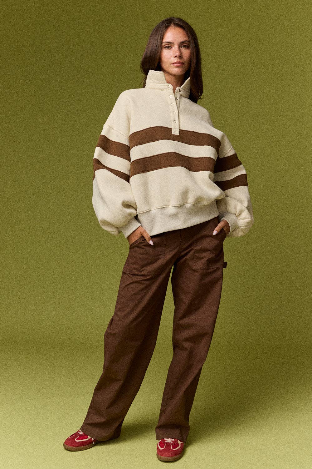 Lottie Stripe Rugby Pullover (PRE🤍ORDER)