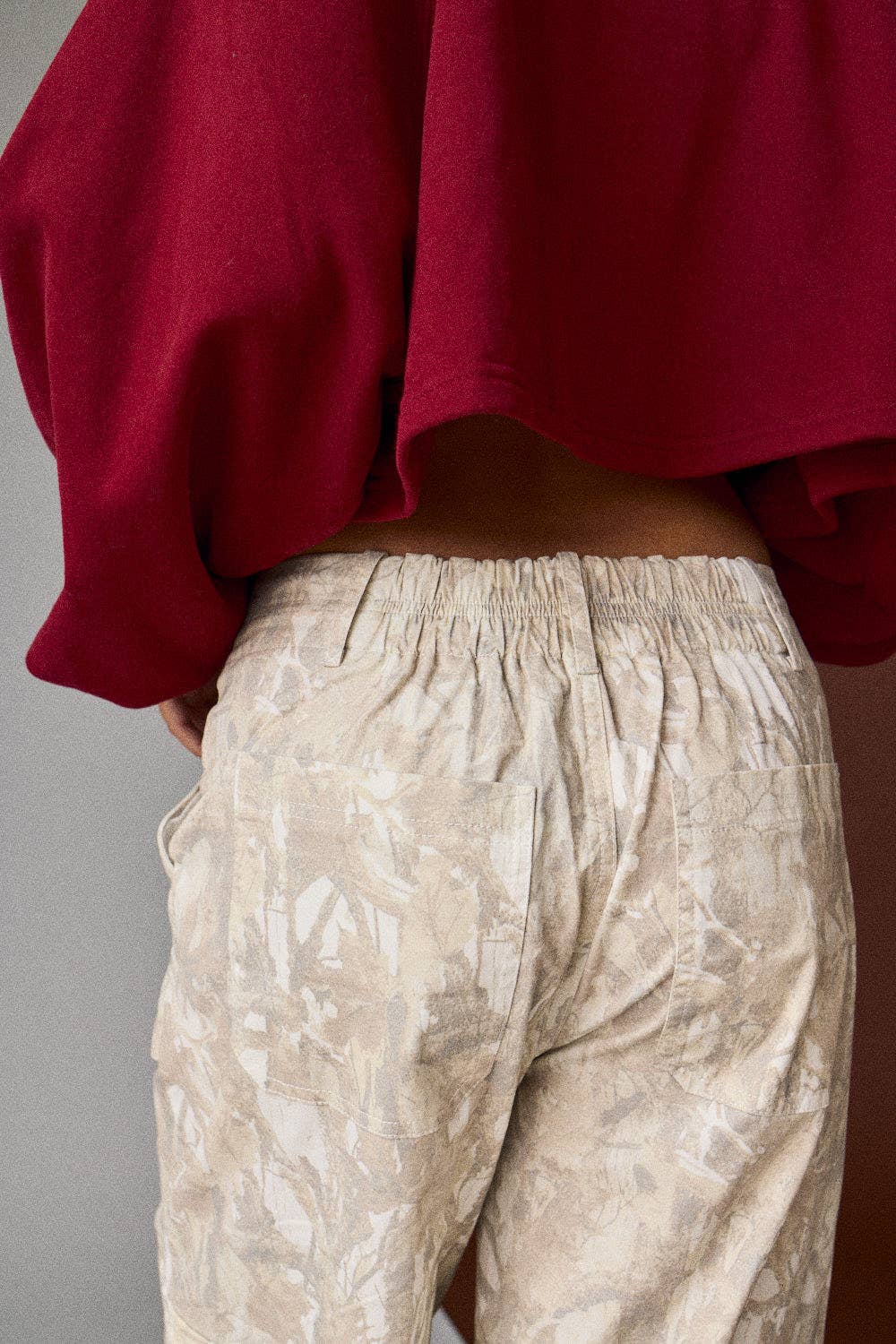 CAMO PRINT WIDE LEG PANTS (PRE🤍ORDER)