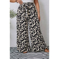 Animal Print Wide Leg Belt Pant