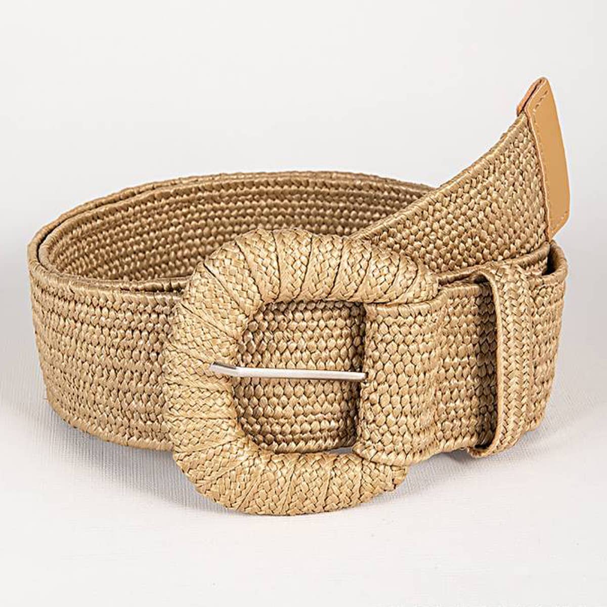 RETRO ELASTIC BELT WITH BRAIDED BUCKLE