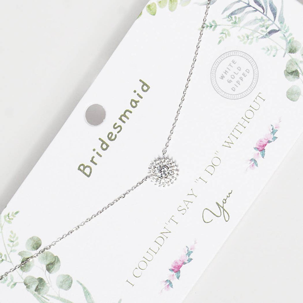 Gold-Dipped Bridesmaid Necklace