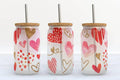 Valentines Day Hearts Seasonal 16oz Libbey Glass Tumbler