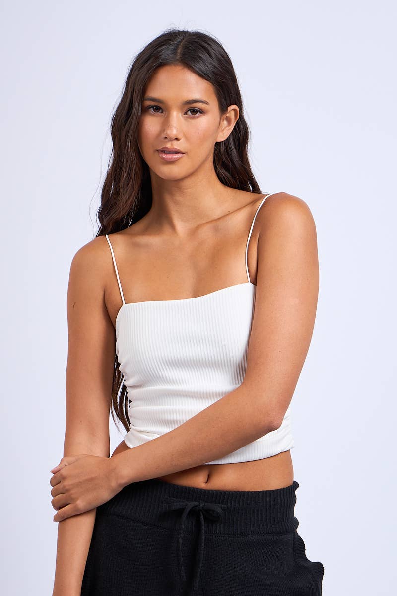 SOLID COLOR SPAGHETTI STRAP