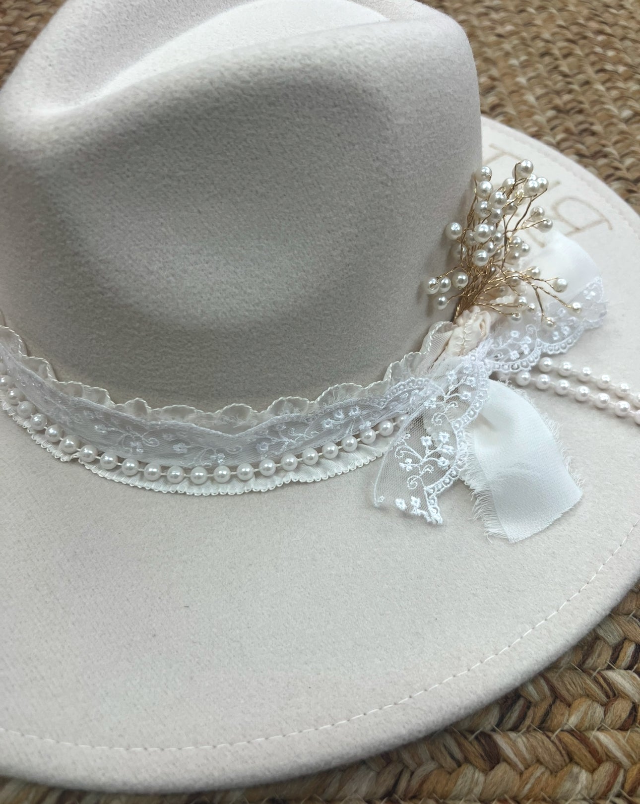 Custom BRIDE Flat Brim Hat