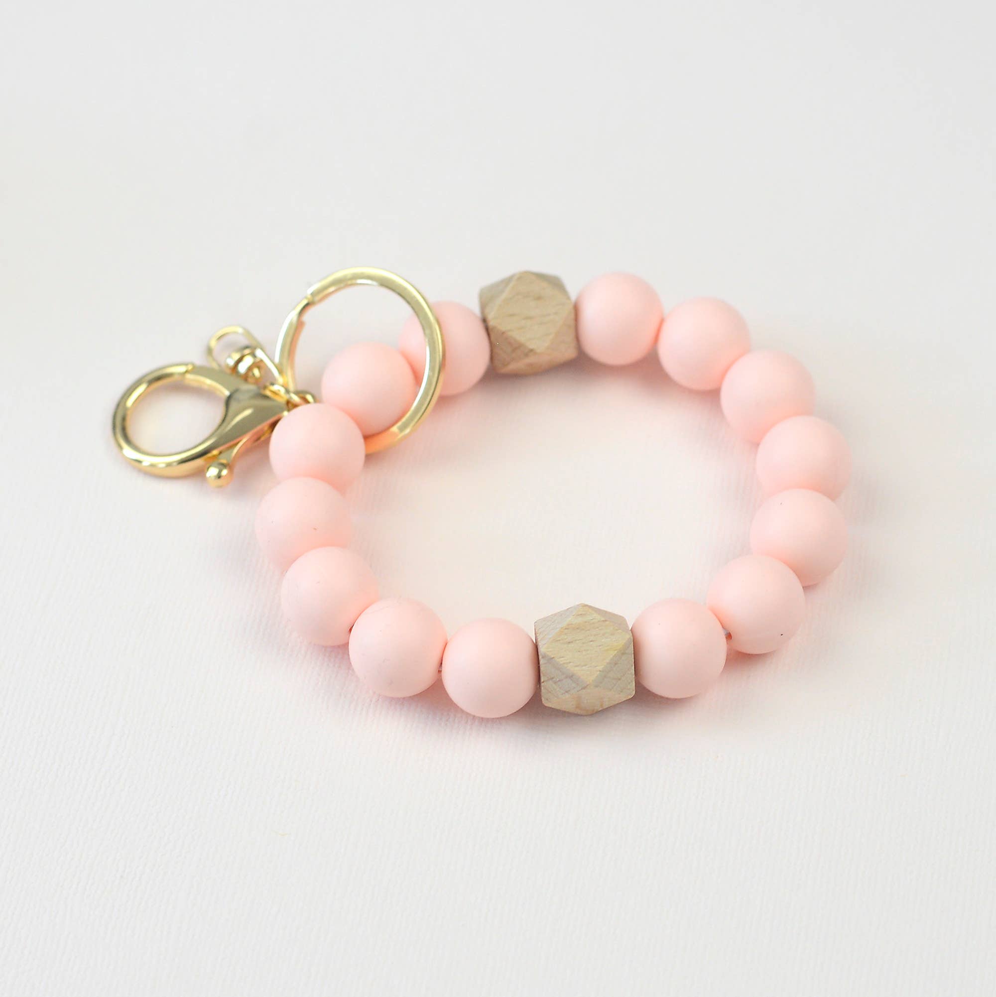 Solid Neutrals Silicone Keychain