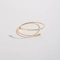 Hope Engraved Adjustable Gold Bangle Bracelet