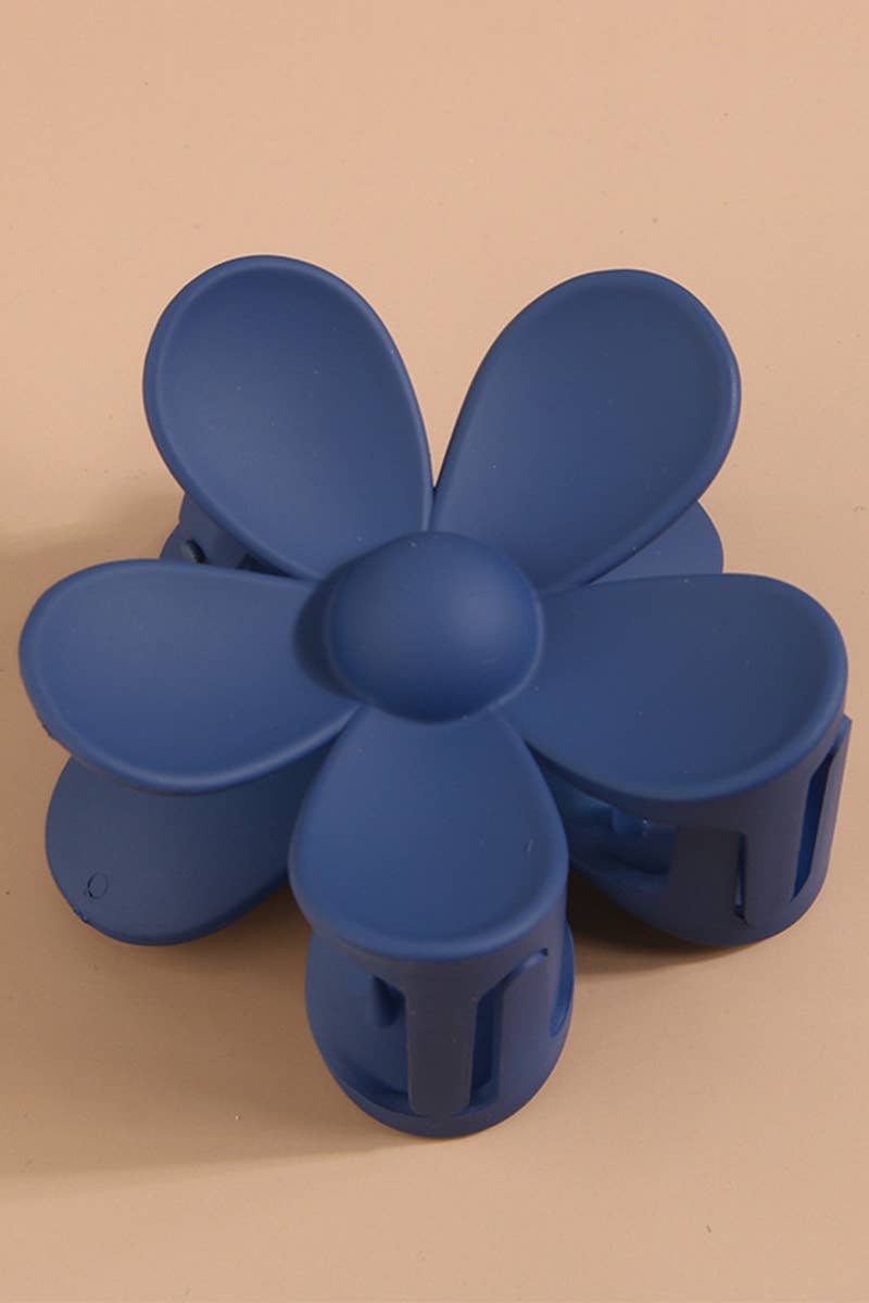 Matte Floral Hair Claw Clip