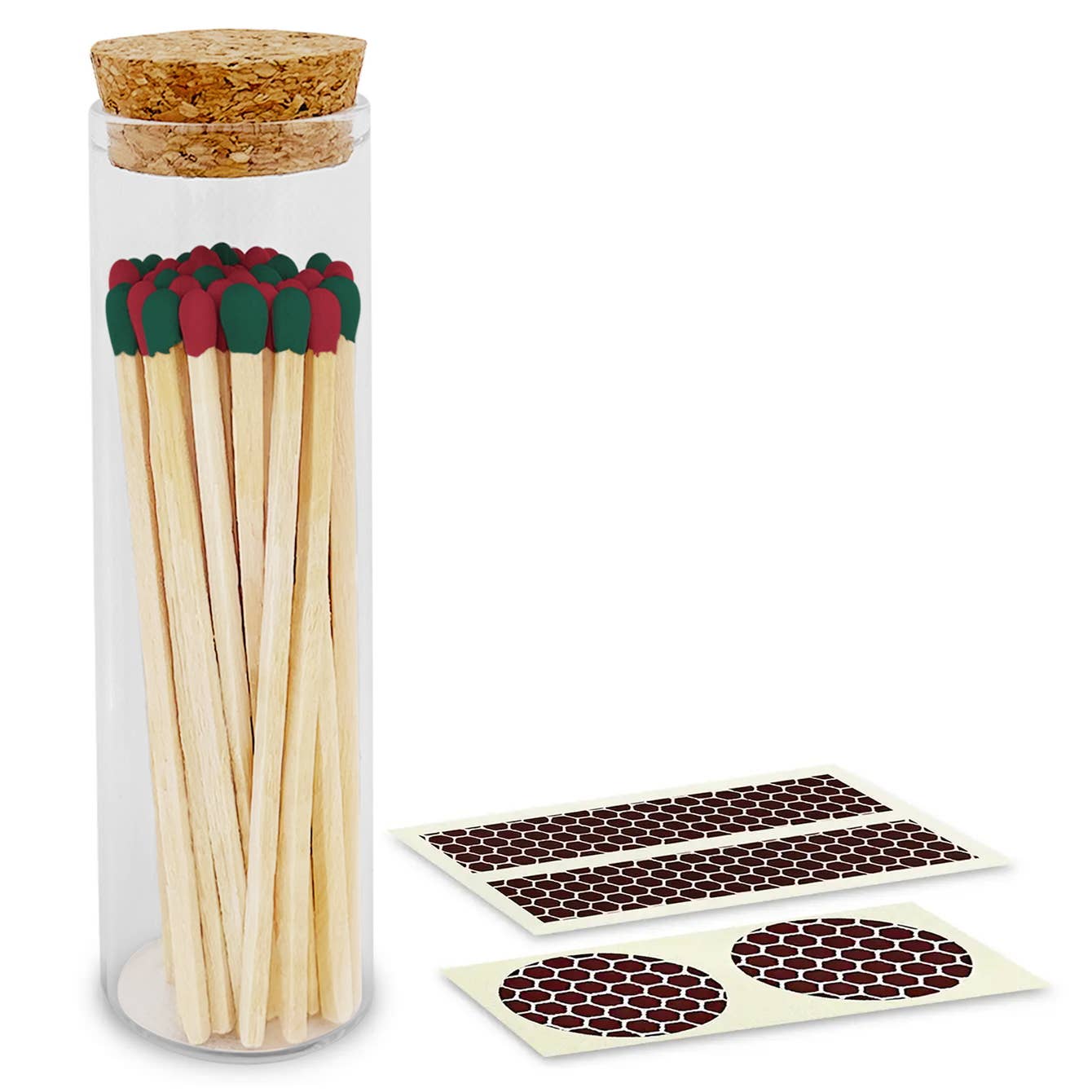 4" Matches in Chic Cork Top Jar - Colors of Your Choice