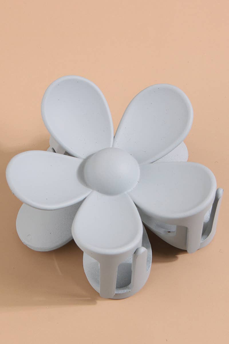 Matte Floral Hair Claw Clip