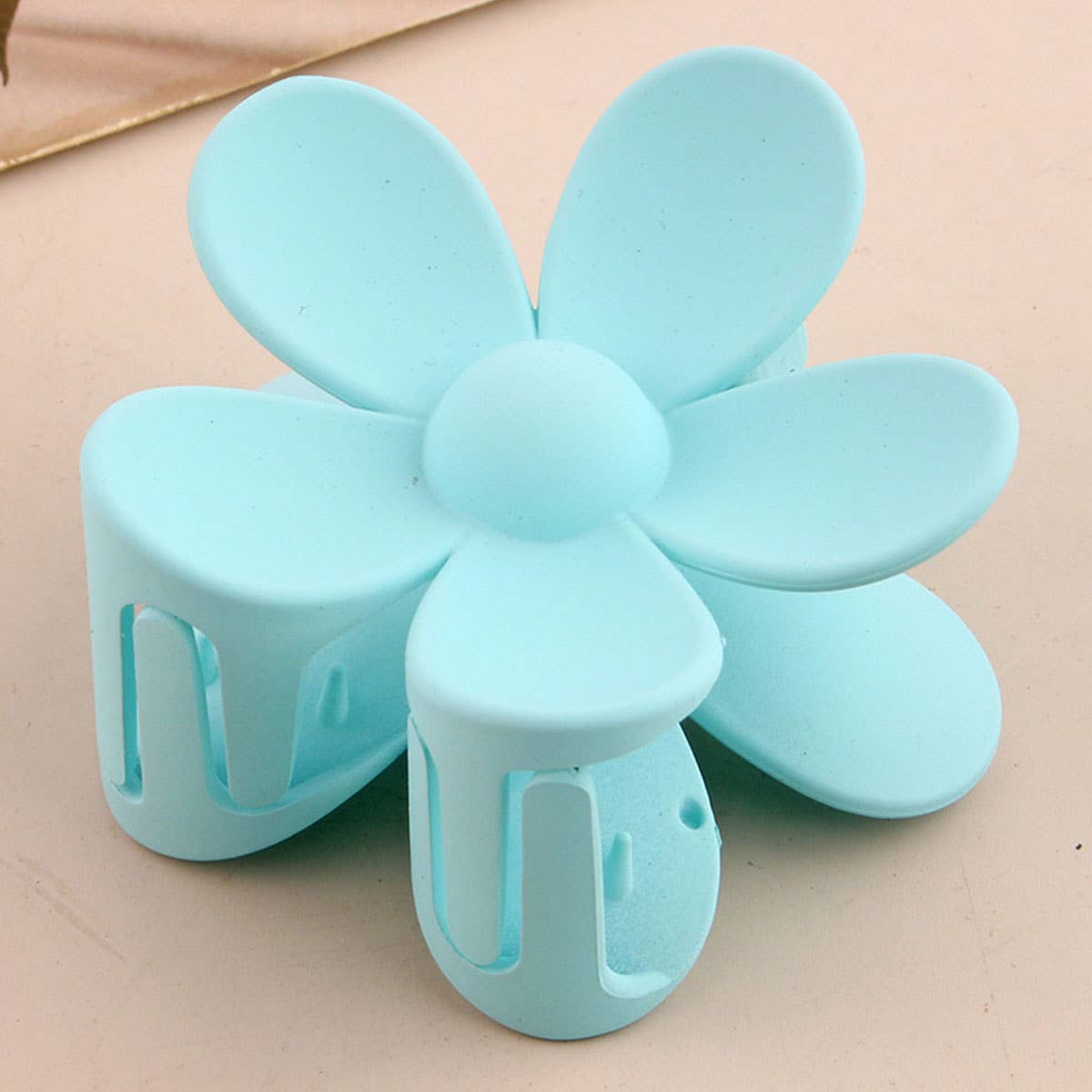 Matte Floral Hair Claw Clip