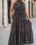 Printed Tiered Maxi Dress