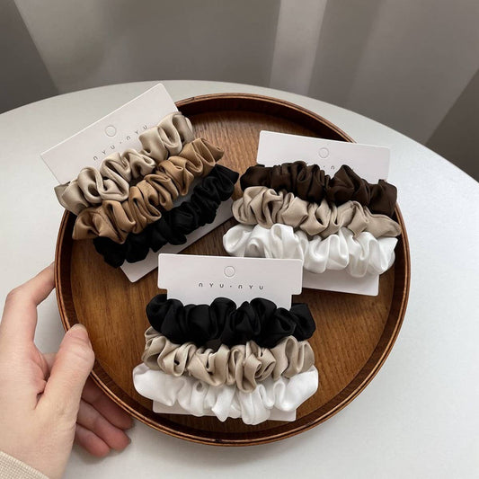 NEW TEMPERAMENT SET SIMPLE HAIR SCRUNCHIES