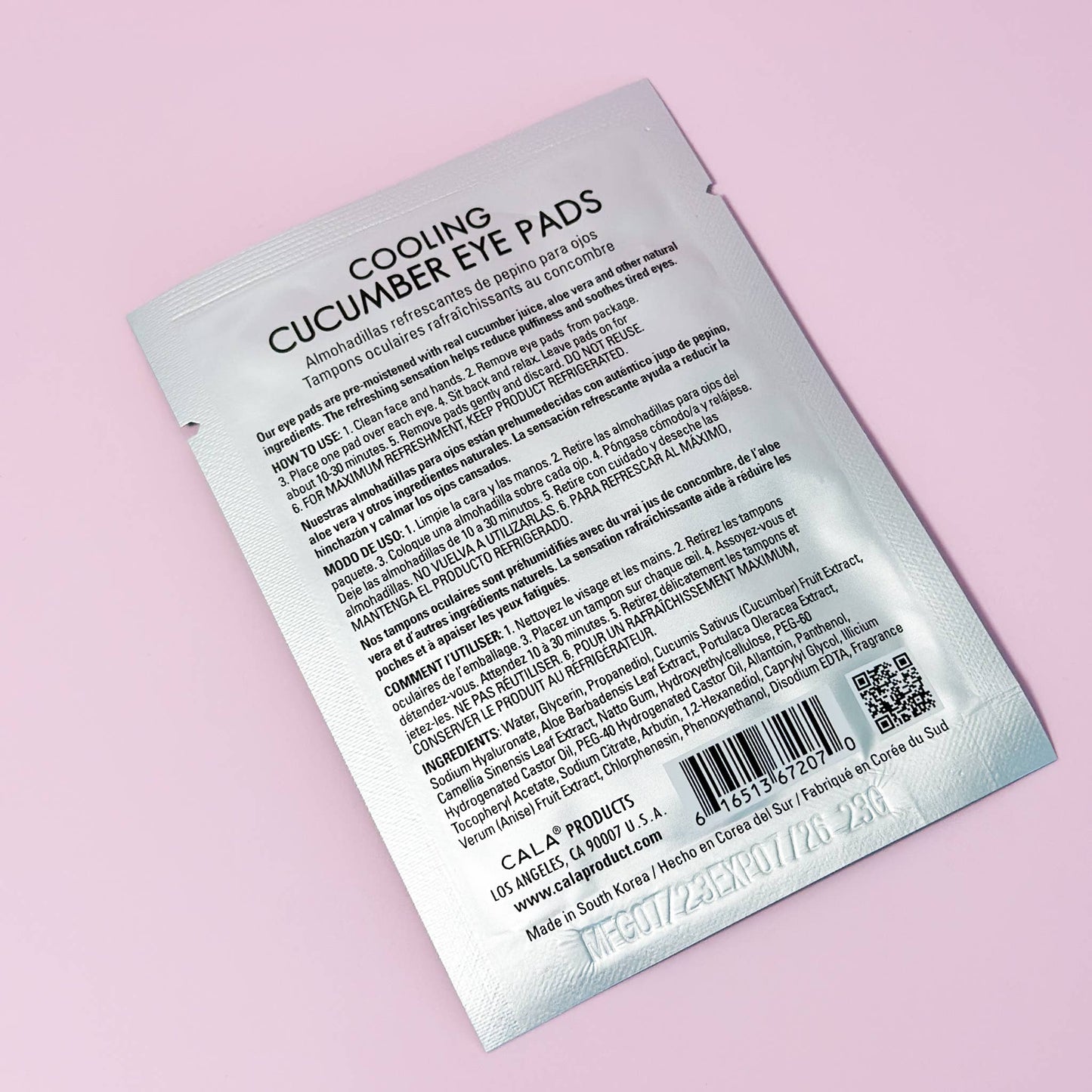 SINGLES Cucumber Under Eye Patches