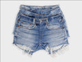 Low-Rise Vintage Washed Denim Shorts - Original