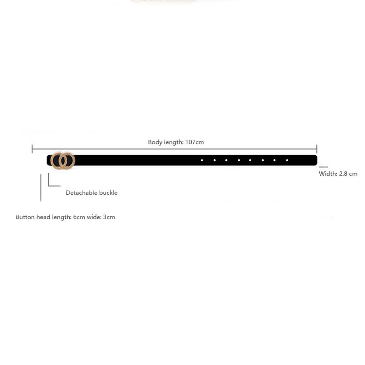 ROUND BUTTONS BELT