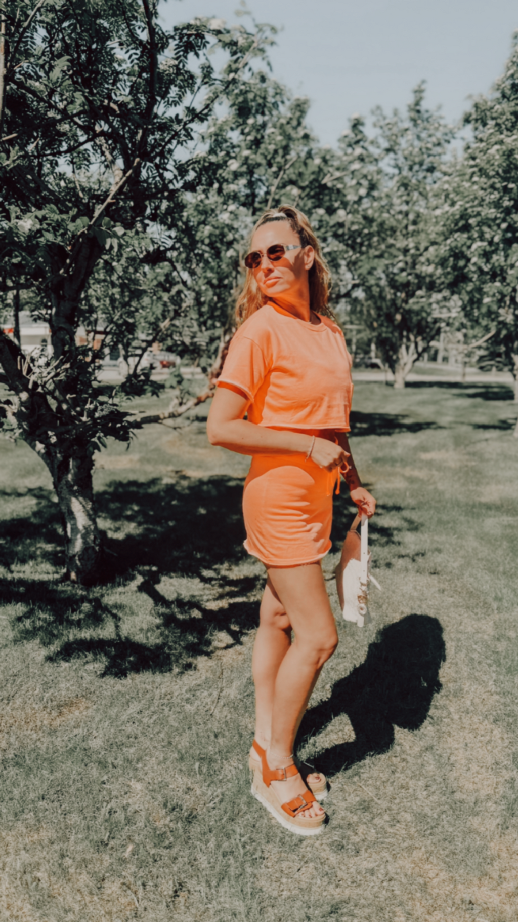 Candis Crop Tee And Skort Set