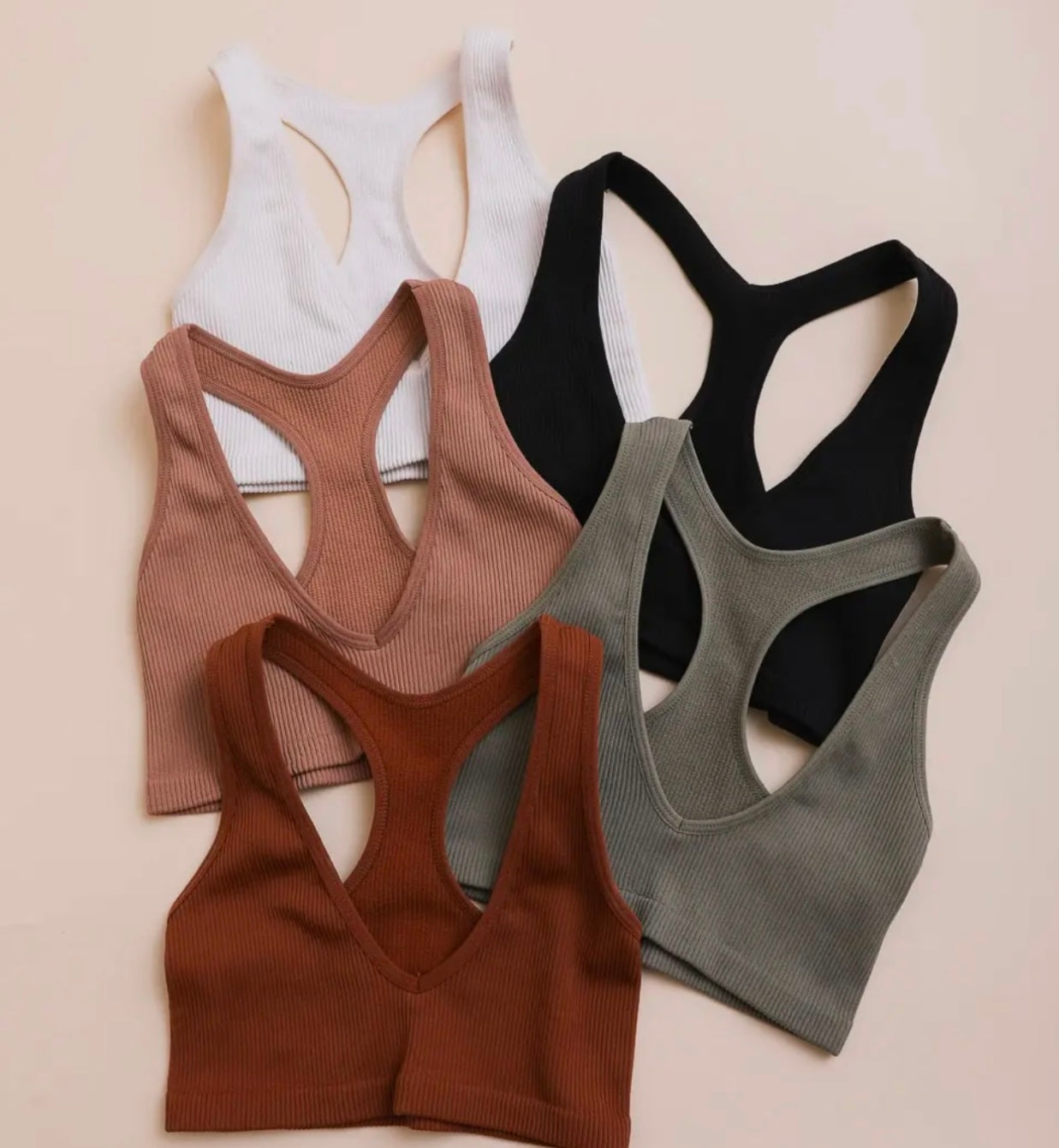 Ribbed Racerback Bralette