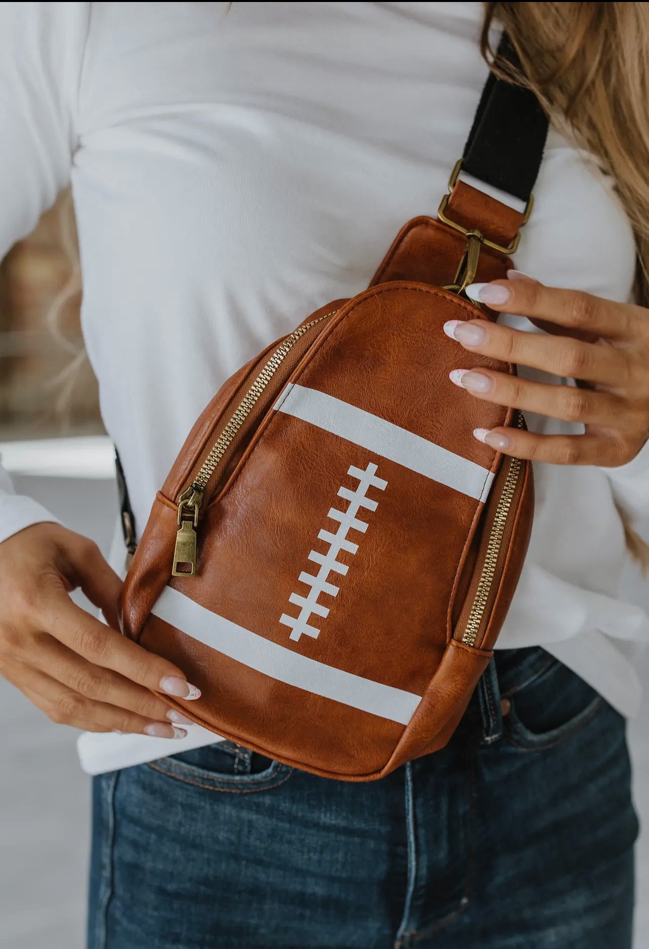 Football Mini Crossbody Bag