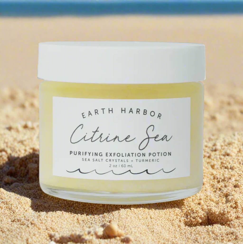 Citrine Sea Tropical Exfoliator: Turmeric Oil + Salt Crystal